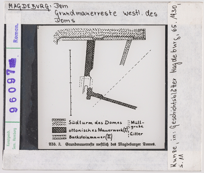 Vorschaubild Magdeburg, Dom: Grundmauerreste westlich des Domes 